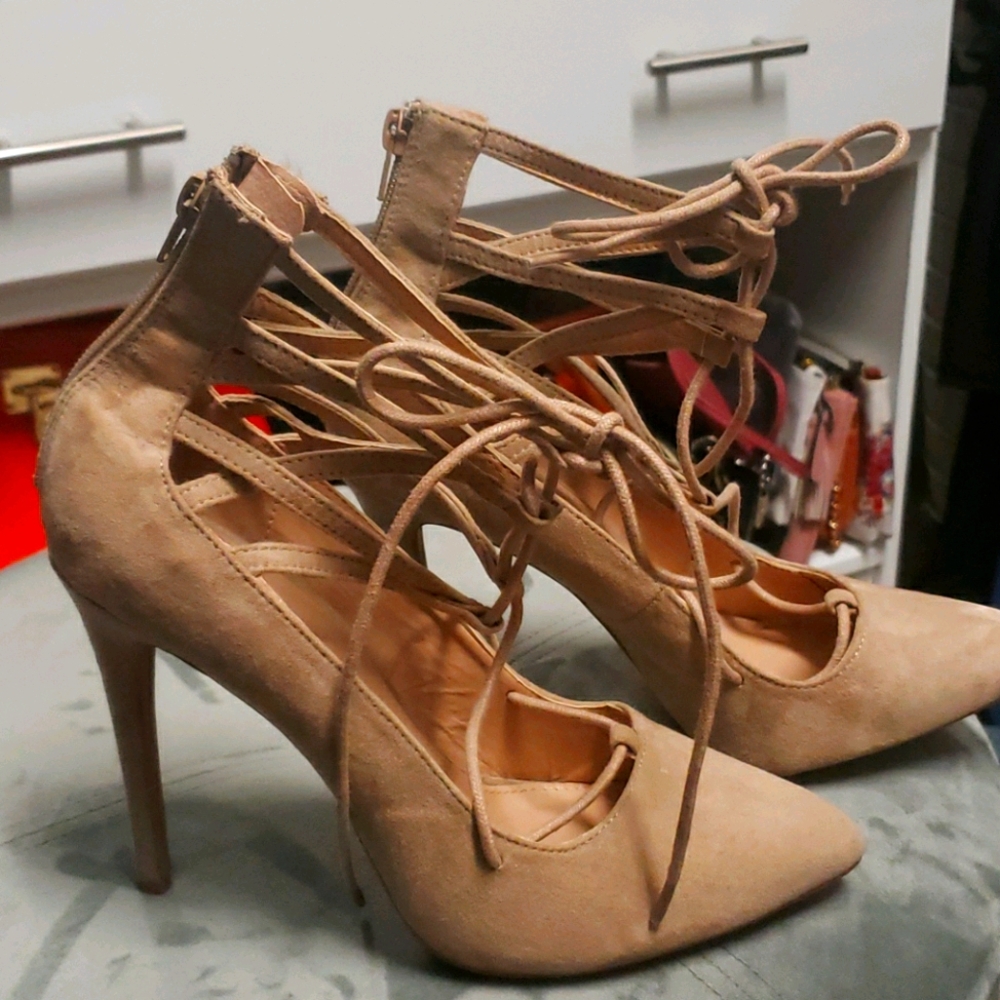 Charlotte Russe High Heel Lace Ups